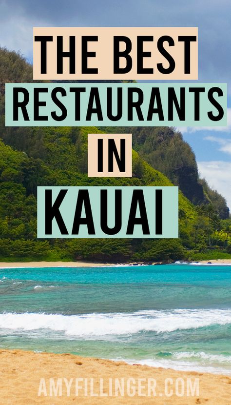 Planning a Kauai vacation? Check out the best restaurants in Kauai! #kauaivacation #kauaitravelagent #kauai #hawaiitravelagent Best Restaurants In Kauai, Things To Do In Kauai Hawaii, Kauai Hawaii Honeymoon, Cruise Norwegian, Kauai Restaurants, Kapaa Kauai, Princeville Kauai, Hawaiian Cruise, Kauai Activities