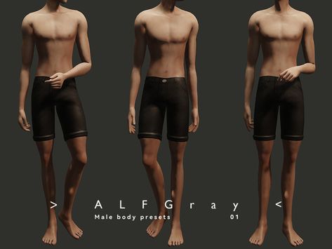 Cc Men, Male Face Shapes, Body Presets, Mens Body Types, Sims Characters, Sims 4 Traits, Sims Wallpaper, Sims 4 Cas Mods, Men Tattoo