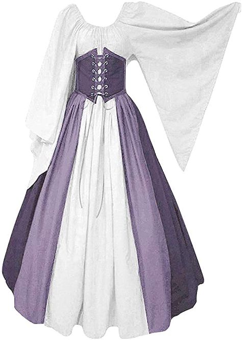 Casual Fantasy Clothing, Retro Gown, Elven Cosplay, Dress Types, Carnival Masquerade, Medieval Costumes, Medieval Fair, Box Dress, Fair Outfits