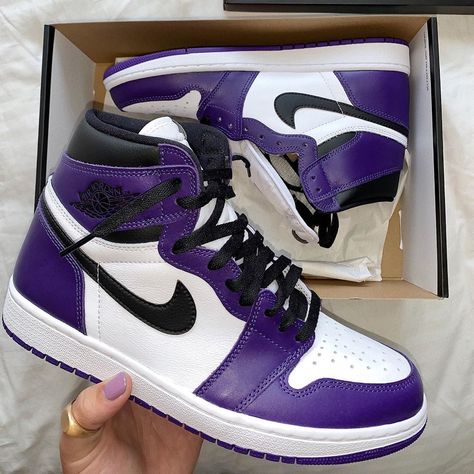 Court Purple Air Jordan 1 Purple White Black, Air Jordan 1 Outfit WomenWhatsApp: +1-562-452-0141 Nike Air Jordans Purple, Purple Retro Jordans, Air Jordan 1 Woman, Air Jordan 1 Purple Outfit, Purple Jordan Shoes, Light Purple Air Jordans, Purple And Black Airforce 1, Jordan 1 Shoes Purple, Purple Nike Jordans