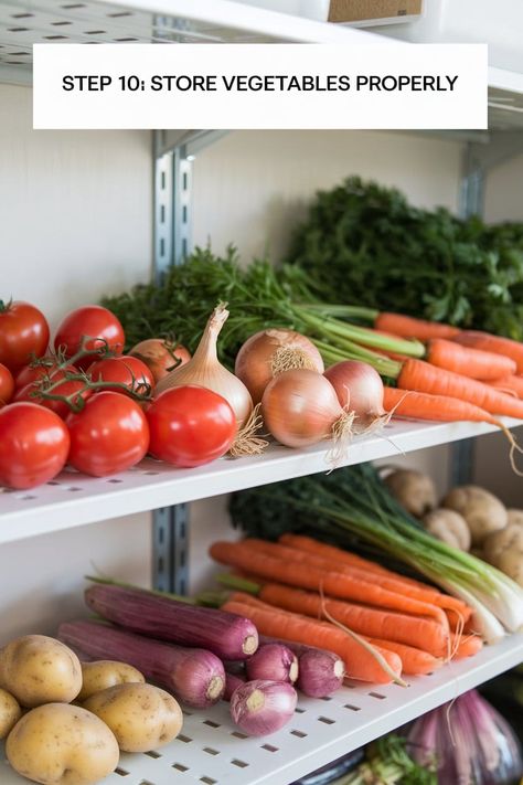 Store Your Veggies to Keep Them Fresh Longer Best Vegetables To Grow, Store Vegetables, Best Vegetables, Vegetables To Grow, Storing Vegetables, Different Types Of Vegetables, Root Veggies, Home Grown Vegetables, Storage Tips