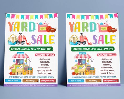 Yard sale display