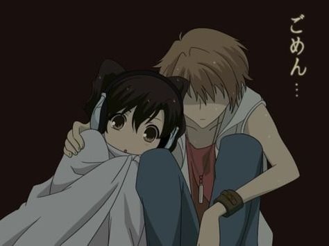 Day 7 - Favorite anime couple; Haruhi and Hikaru. So angry when they didn't kiss/ Ouran High School Host Club High School Host Club, Ouran High School Host Club, Host Club, High School, Anime