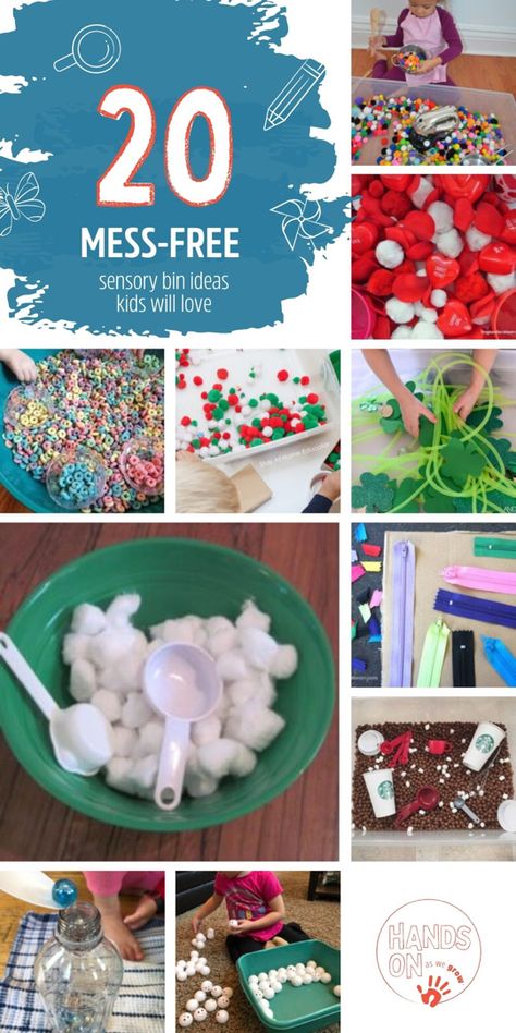 Simple Sensory Play, Not Messy Sensory Bins, Non Toxic Sensory Play, Sensory Bun Ideas, Mess Free Sensory Play, Sensory Bins For Two Year Olds, Low Mess Sensory Bins, Simple Sensory Activities, No Mess Sensory Play