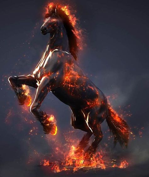 Painting Fire, Black Desert Online, Fire Horse, Tiger Artwork, Magical Horses, Mystical Animals, Unicorn Pictures, Spirit Animal Art, Black Desert