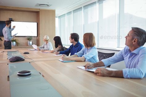 Business people at conference table during meeting by Wavebreakmedia. Business people at conference table during meeting in board room #Affiliate #conference, #table, #Business, #people Conference Room Photoshoot, Meeting Room With People, Office Reference, Corporate Shoot, Some Good Thoughts, Luxury Fonts, Media Studio, Illusions Art, Information Technology Logo