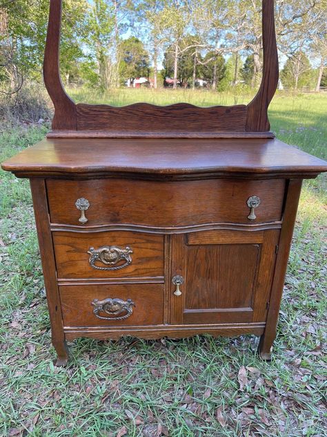 Laundry Room Farmhouse, Antique Dry Sink, Antique Wash Stand, Room Farmhouse Decor, Dry Sink, Wood Rocking Chair, Wash Stand, Tiger Oak, Shipping Quotes