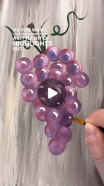 Grape Painting Easy, Raisin Art, Painting Grapes, Grapes Painting, Fruits Painting, Animated Emojis, Grape Painting, Fruit Art Drawings, Coaster Ideas