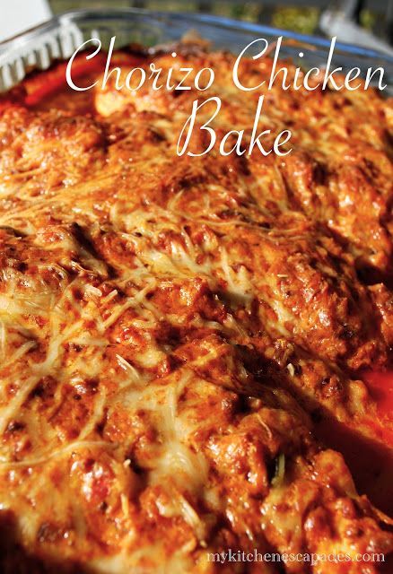 Baked Chicken and Chorizo Recipe Chorizo Chicken, Chorizo Recipe, Cheesy Baked Chicken, Chorizo Recipes, Chicken Bake, Queso Dip, Low Carb Dinner Recipes, Cheesy Chicken, Low Carb Dinner