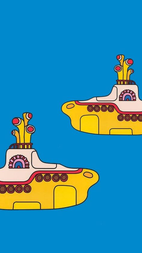 Submarine Art, Yellow Submarine Art, Beatles Wallpaper, Yellow Submarine, Submarine, The Beatles, Octopus, Yellow, Drawings