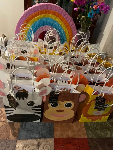 Wild And Three Party Favors, Wild And Three Party, Young Wild And Three, Safari Party, Third Birthday, Goodie Bags, Table Centerpieces, 2nd Birthday, Party Favors