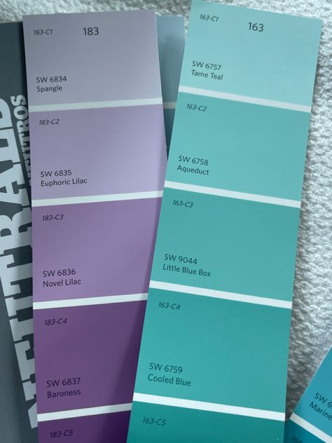 Aesthetic Colour For Bedroom, Teal And Purple Bedroom, Turquoise And Purple Bedroom, Latest Bathroom Tiles Design, Latest Cupboard Designs, Chitre, Patterned Paint Rollers, Bedroom Turquoise, Wall Color Combination