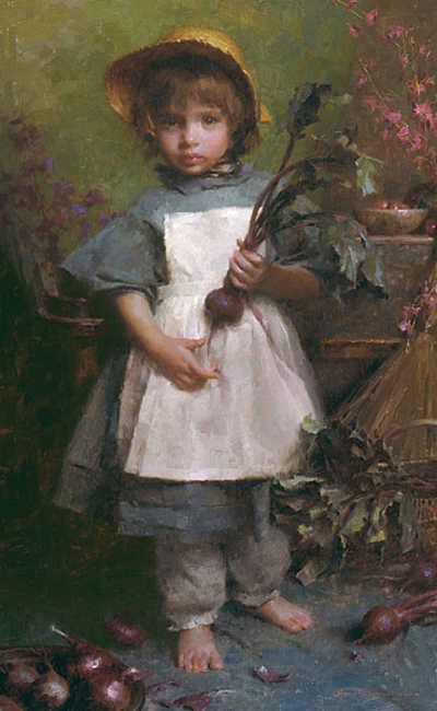 Morgan Weistling, Contemporary Impressionism, The Gardener, Illustration Photo, Tableau Art, Student Art, American Artists, Figure Painting, American Art