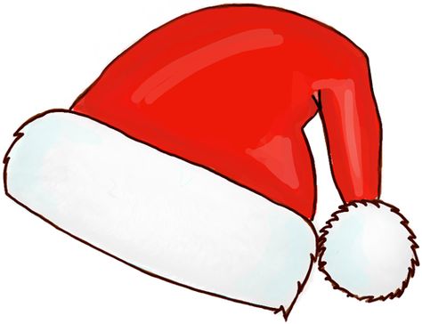 It is fun to draw a Santa hat on everything around Christmas time to make things look festive. If you want to learn how to draw the hat that Santa Claus wears, then look no further than this tutorial. We will show you how to draw a cartoon version of Santa's hat in this tutorial. Christmas Things To Draw Ideas, Santa Claus Hat Drawing, Christmas Hat Drawing, Santa Hat Drawing, Christmas Hat Clipart, Hat Printable, Santa Hat Png, How To Draw Santa, Christmas Door Decorating Contest