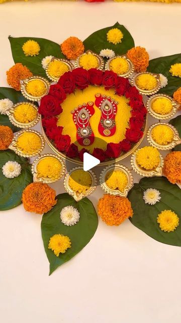 Rangoli With Urli, Happy New Year Rangoli, New Year Rangoli, 2023 Happy New Year, Flower Rangoli, Indian Homes, Indian Decor, December 31, A Fresh Start