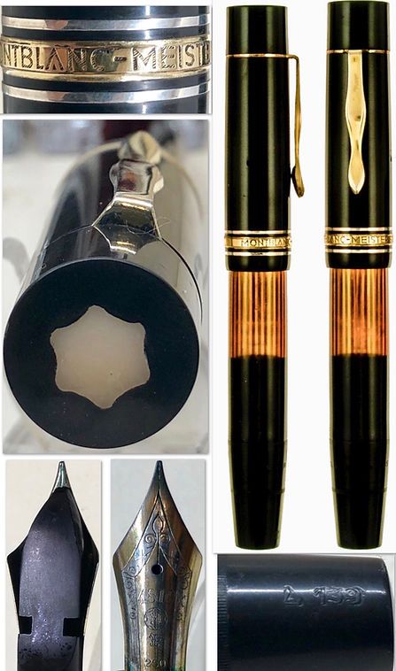 No. L 139 | Vintage Montblanc Pens Montblanc 149, Antique Fountain, Fountain Pens Calligraphy, Personalized Leather Gifts, Montblanc Pen, Silver Caps, Light Of Life, Ink Pen, Leather Gifts