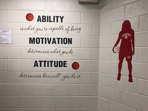 Athletes Room Ideas, Locker Room Quotes Motivation, Basketball Coach Office Ideas, Locker Room Quotes, Basketball Locker Room Decorations Ideas, High School Locker Room Decorations, Locker Room Bathroom Ideas, Basketball Locker Room Ideas, Volleyball Locker Room Decorations Ideas