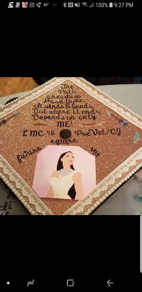 Pocahontas 2, Disney Graduation Cap, Disney Graduation, Grad Caps, Disney Pocahontas, Grad Cap, Graduation Cap, Pocahontas, Disney