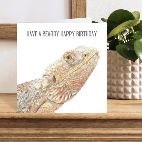 Bearded Dragon Greeting Cards. Three designs available for worldwide postage #beardeddragon #beardycards #reptilegreetingscard #beardeddragoncard #beardeddragoncards #beardeddragonart #reptileartwork #ukfreedelivery #sideeyereptileart Bearded Dragon Birthday, Dragon Birthday Card, Reptile Art, Tile Artwork, Pencil Artwork, Dragon Birthday, Colored Pencil Artwork, Colour Pencil, Dragon Lover