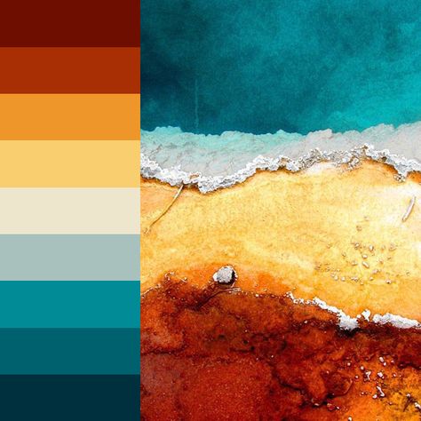 Created using Color Inspiration Tool for iOS  #6D0E01 - #Spice Variety  #A72F03 - #Majestic Ridge  #EE9629 - #Haley's Comet  #F9CE6F - #Burnished Sun  #EEE6CC - #Pale Papyrus  #A9C1BD - #Mystic Lake  #EE8B97 - #Time for Teal  #F7616E - #Mountain Mist  #FE303D - #Blazer Blue Turquoise And Copper Color Scheme, Western Color Scheme Rustic, Teal And Rust Color Palette, Blue And Rust Color Palette, Blue Teal Color Palette, Blue Orange Color Scheme, Orange And Teal Aesthetic, Color Palette With Orange, Blue Orange Color Palette