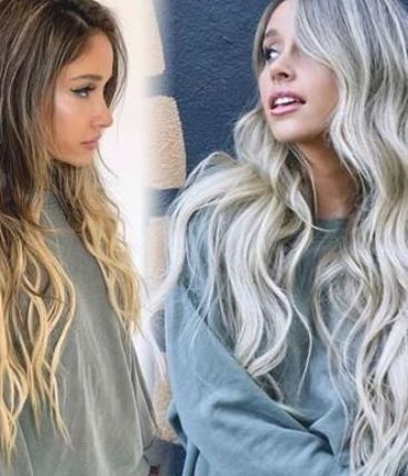 Traditional Balayage, Icey Blonde, Ombre Wavy Hair, Icy Hair, Gray Blending, Baby Blonde, Sombre Hair, Jack Martin, Money Pieces