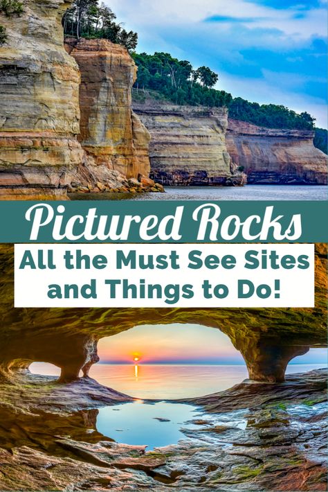 Pictures Rocks Michigan, Pictured Rocks Michigan Hiking, Pictures Rocks National Lakeshore, Painted Rocks National Lakeshore, Picture Rocks Michigan, Pictured Rocks Michigan, Michigan Camping, Travel Michigan, Upper Michigan