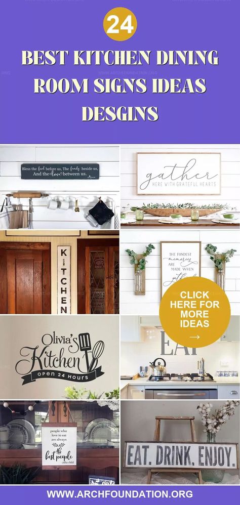 24 Creative Signs for Kitchen and Dining Rooms Kitchen Signs Sayings, Dining Room Signs, Signs For Kitchen, Bakery Sign, Bless The Food, Architecture Bathroom, Charming Kitchen, Kitchen And Dining Room, Open Concept Kitchen