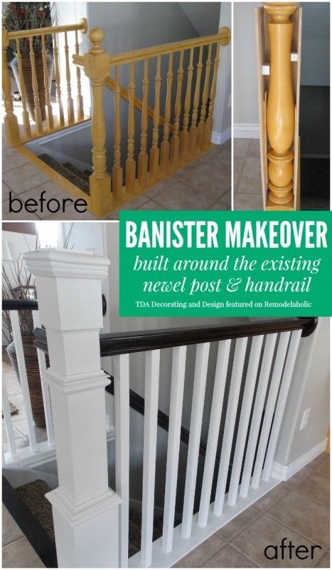 contemporary stair railing makeover Banister Makeover, Cheap Diy Home Improvements, Stair Banister, Diy Home Improvements On A Budget, Beautiful Stairs, Staircase Remodel, Staircase Makeover, Up House, Updating House