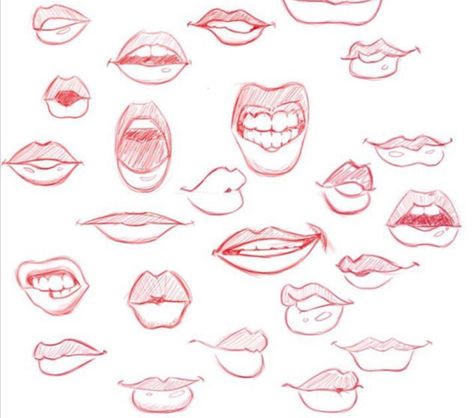 20+ Amazing Lip Drawing Ideas & Inspiration - Brighter Craft Animated Anatomy, Drawing Lips, Lips Sketch, Lip Drawing, Mouth Drawing, 얼굴 드로잉, Lips Drawing, Have Inspiration, Eye Tutorial