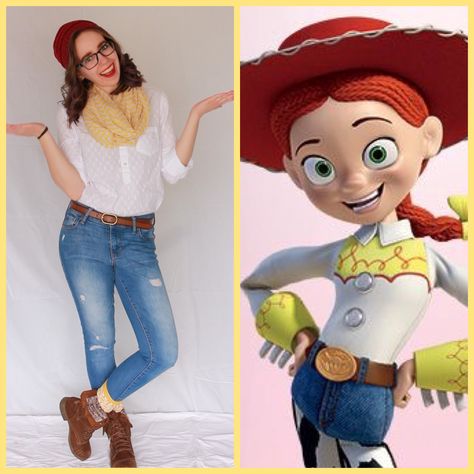 Jessie Disneybound Toy Story Jessie Disneybound, Jesse Disneybound, Jessie Disneybound, Easy Disney Costumes, Halloween Fundraiser, Walt Disney World Outfits, Jessie Disney, Disneyland Fashion, Movie Character Ideas