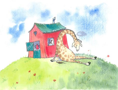 A house for giraffe House Art, A House, Home Art, Sculpture, Illustrations, Fabric, Quick Saves, Art