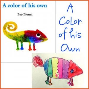 Art lessons for kids.  Amazing resource. A Color Of His Own Art Project, A Color Of His Own, A Color Of His Own Activities, Art Projects Based On Children's Books, Grade 1 Art, Easy Art Lessons, Book Art Projects, Deep Space Sparkle, First Grade Art