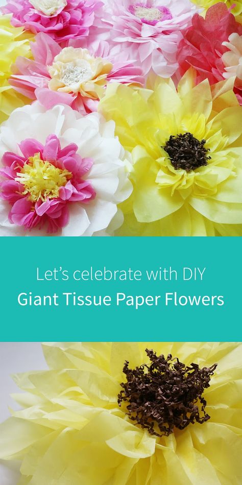 the creative bag blog: Let's Celebrate with DIY Giant Tissue Paper Flowers Snowflake Cutouts Patterns, Giant Tissue Paper Flowers, Paper Flowers Origami, Tissue Paper Flowers Easy, Giant Paper Flowers Diy, Flowers Origami, Peonies Watercolor, Flower Petal Template, Flowers Creative