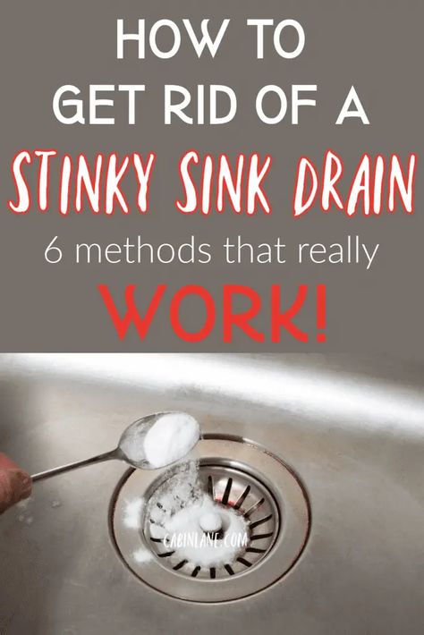 Stinky Sink Drain: Best Ways to Clean It - Cabin Lane Stinky Sink Drain, Kitchen Drain Smell, Smelly Bathroom Drain, Smelly Sink Drain, Sink Drain Smell, Cleaning Sink Drains, Smelly Sink, Clean Bathroom Sink, Smelly Bathroom