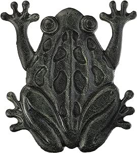 Things2Die4 Cast Iron Frog Garden Stepping Stone Step Tile Stepping Stone Garden, Pond Decorations, Frog Garden, Stone Garden Paths, Animal Garden, Stone Step, Wildlife Garden, Garden Stepping Stones, Garden Steps