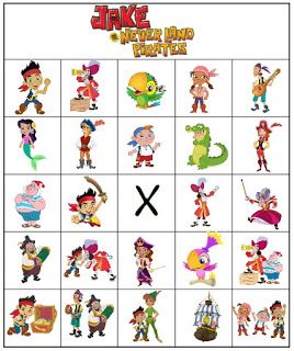 Jake and the Neverland Pirates Bingo Pirate Bingo, British Childhood, Love Bingo, Camp Themes, Pirate Themed Birthday Party, Pirates Party, Pirate Themed Birthday, Jake And The Neverland Pirates, Neverland Pirates