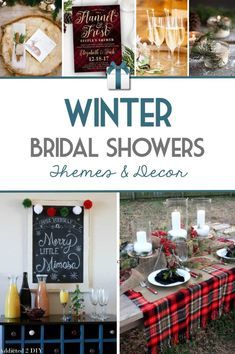 Winter Bridal Shower Themes and Ideas Winter Bridal Shower Decorations, Winter Bridal Shower Ideas, Winter Bridal Shower Themes, Couples Shower Themes, Bridal Lunch, Unique Bridal Shower Invites, Bridal Shower Themes, Christmas Bridal Showers, Winter Shower