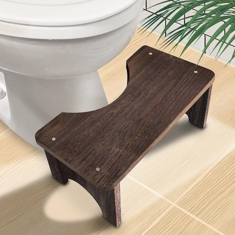 Amazon.com: AZEN Wood Toilet Stool Squat Adult, Poop Stool for Bathroom Adults, Portable Toilet Potty Stool for Adults, 7 Inch Height : Health & Household Stool For Bathroom, Potty Stool, Solar Patio Lights, Toilet Stool, Wood Toilet, Bathroom Stool, Bathroom Safety, Memory Foam Mattress Topper, Sitting Posture