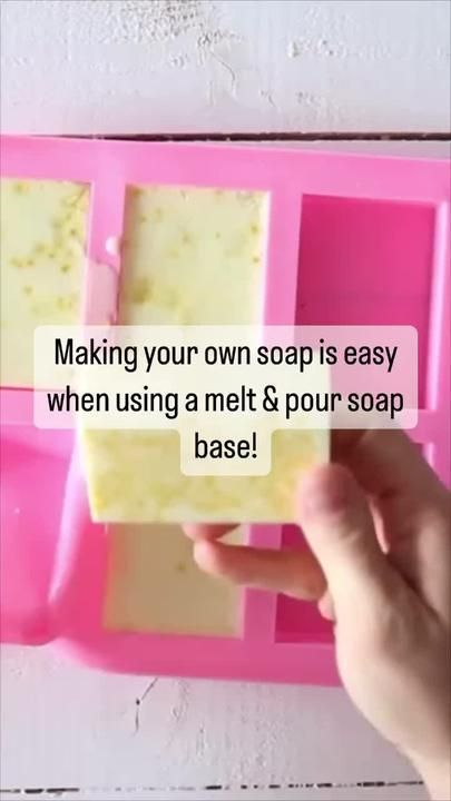 ouroilyhouse on TikTok How To Make Your Own Soap Diy, Ingredients For Soap Making, Diy Bath Soap Bars, Diy Easy Soap Recipe, Homemade Soaps For Beginners, How To Make Bar Soap Homemade, Soap Making Ingredients, Homemade Body Bar Soap, Homemade Hand Soap Bars