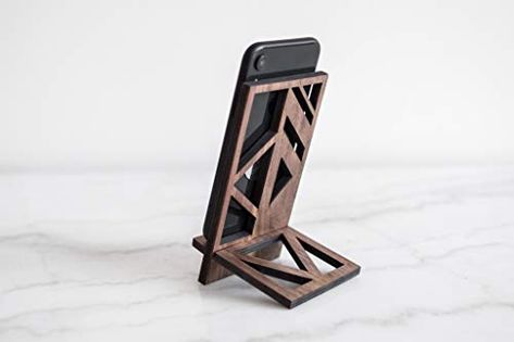 EWART WOODS Wooden docking station wooden cellphone holder mobile phone holder smartphone stand wood phone stand pers... Wooden Phone Stand, Wood Phone Holder, Wood Headphones, Cellphone Stand, Wood Phone Stand, Wooden Docking Station, Iphone Stand, Mobile Holder, Headphone Stands