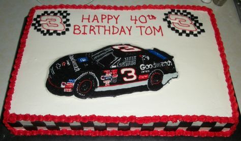 Dale Earnhardt Sr Cake Dale Earnhardt Cake, Number 3 Cake, Nascar Cake, Cakes For Occasions, Number 3 Cakes, Car Cakes, Race Car Cakes, Dale Earnhardt Sr, 3 Cake