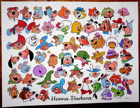 HANNA-BARBERA TV STARS Hanna Barbera Characters, Hannah Barbera, 70s Cartoons, Hanna Barbera Cartoons, Old School Cartoons, School Cartoon, Cartoon Photo, Classic Cartoon Characters, Model Sheet