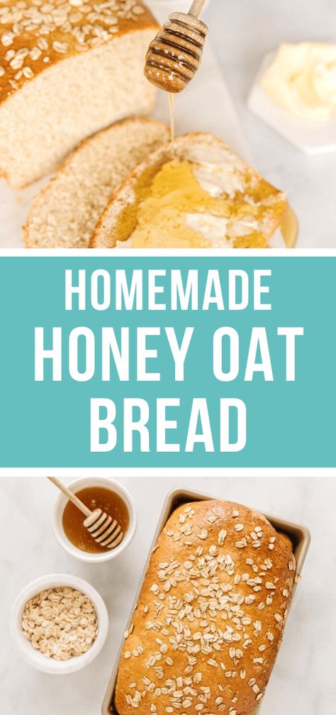 Honey Oat Bread Recipe, Honey Bread Recipe, Oat Bread Recipe, Happy Money Saver, Homemade Whole Wheat Bread, Honey Oat Bread, Best Freezer Meals, Oat Bread, Yummy Bread