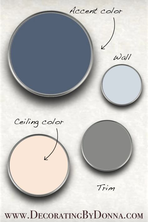 Grey Blue Pallete Color, Bedding For Dark Blue Walls, Slate Blue Bedroom Decor, Colors That Compliment Slate Blue, Dark Blue Accent Wall Bedroom Color Pallets, Colors That Go With Slate Blue, Slate Blue Palette, Slate Blue Office Walls, Slate Blue Accent Wall Bedroom