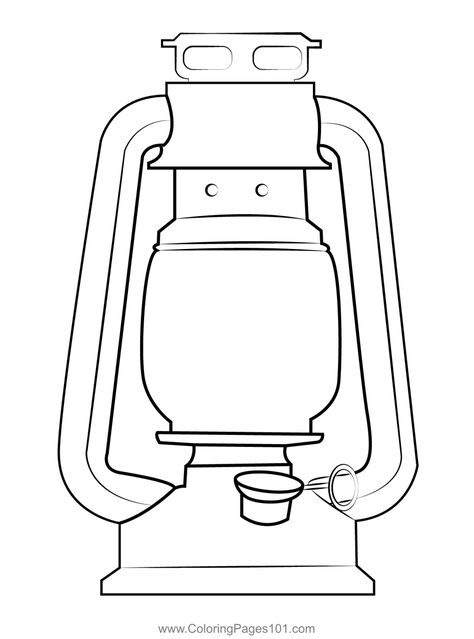 Kerosene Lantern Coloring Page Printable Lantern Templates, Lantern Coloring Page, Umbrella Coloring Page, Lantern Template, Christian Bulletin Boards, Old Lanterns, Lantern Craft, Large Lanterns, Heart Coloring Pages