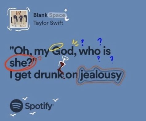 Spotify Lyrics Doodle, Taylor Swift Doodles Lyrics, Lyrics Annotated, Blank Space Taylor Swift Lyrics, Lyrics Doodle, Lyric Doodles, Invisible Taylor Swift, Taylor Swift Doodles, 1989 Lyrics