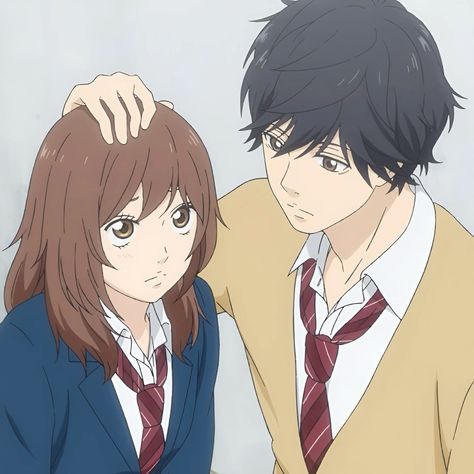 𝒂𝒐 𝒉𝒂𝒓𝒖 𝒓𝒊𝒅𝒆 Futaba And Kou, Kou Anime, Kou Futaba, Ao Haru Ride Kou, Romance Animes, Futaba Yoshioka, Futaba Y Kou, Blue Spring Ride, Haru Ride