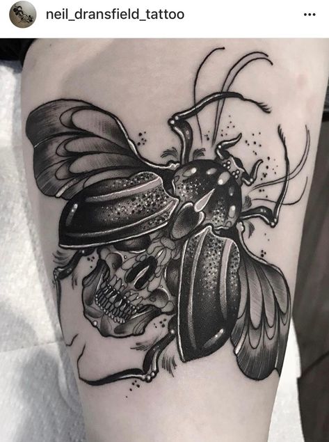 Scarab Tattoo, Tattoo Son, Beetle Tattoo, Lady Bug Tattoo, Tattoo Filler, Bug Tattoo, Insect Tattoo, Fire Tattoo, Traditional Tattoo Art