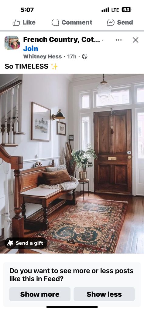 Spanish Farmhouse, Farmhouse Entryway, Gate House, Remodel Ideas, Victorian Homes, Hallway, Gate, Entryway, Farmhouse