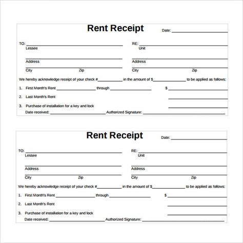 House Rental Receipt Formats | 11+ Free Printable Word & Excel Templates Rental Receipt, Printable Receipt, Reward Chart Template, Rent Receipt, Free Receipt Template, Invoice Sample, Invoice Example, Invoice Format, Purchase Invoice